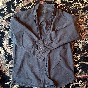 Knights Sportswear heavy Dark Gray Button Down Shirt